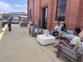 Outdoor patio lounge